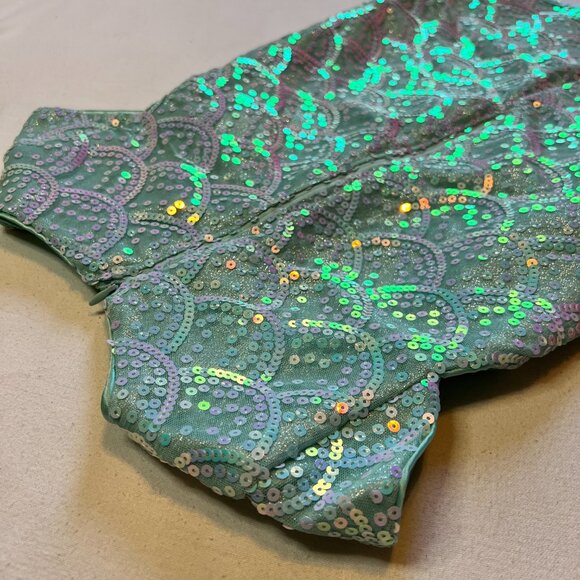Disney Couture Princess Little Mermaid Sequin Mini Dress Girls 5/6 - Picture 5 of 13